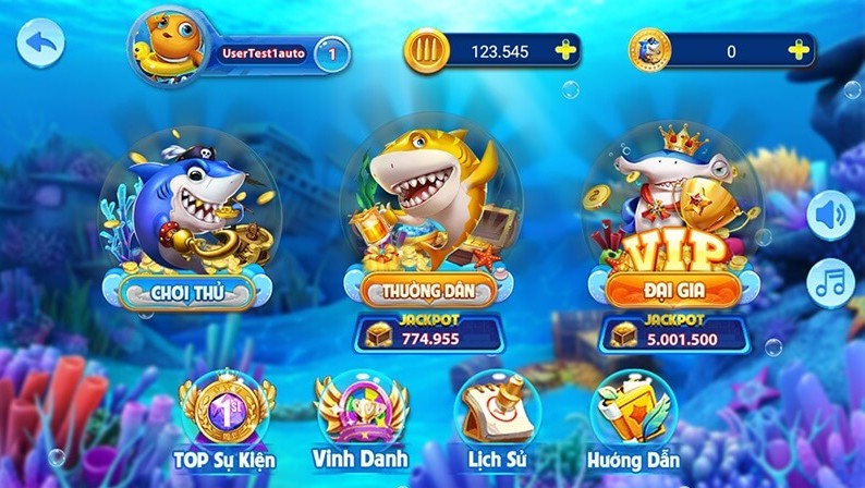 Bắn cá Hoàng Kim chế độ chơi đa dạng