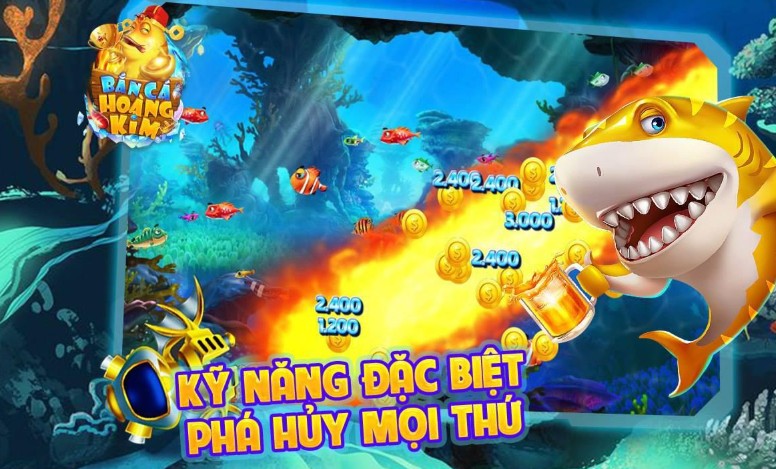 Chơi bắn cá Hoàng Kim online nhiều tính năng độc đáo